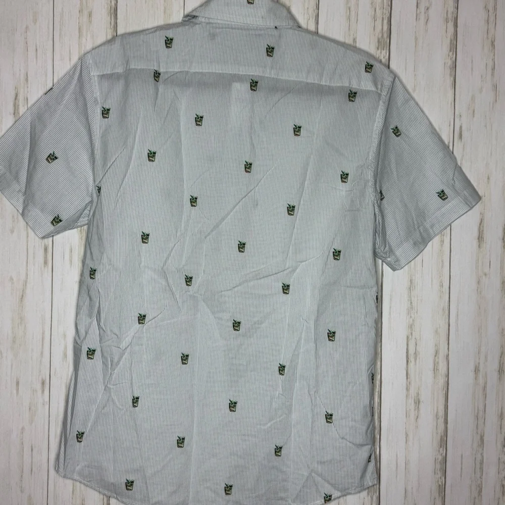 Banana Republic NWT 100% cotton Drink Embroidered Pattern Medium